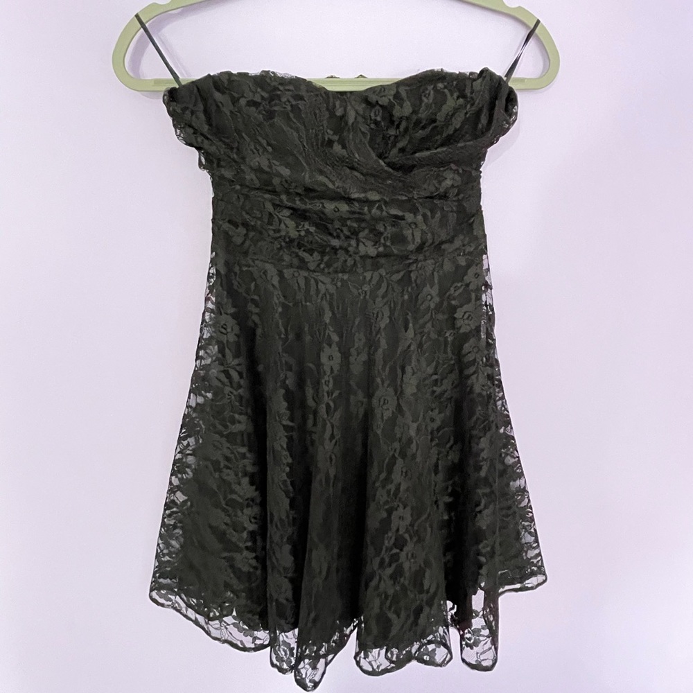 0 Black Express Strapless Dress